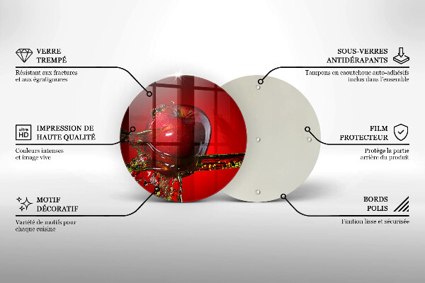 Tábua de cortar Maçã na água