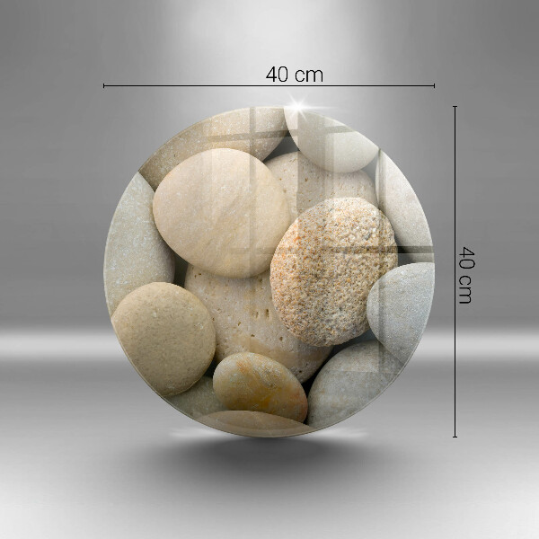 Tábua de cortar alimentos Padrão de pedras ovais