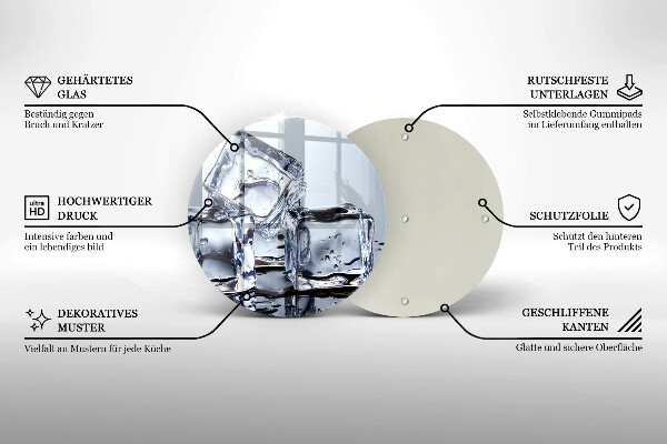 Tábua para cozinha Cubos de gelo