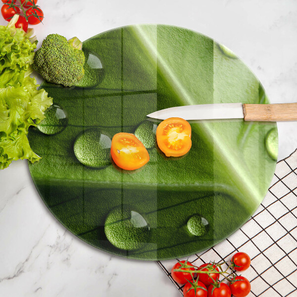 Tábua de cortar alimentos Orvalho e folha da natureza