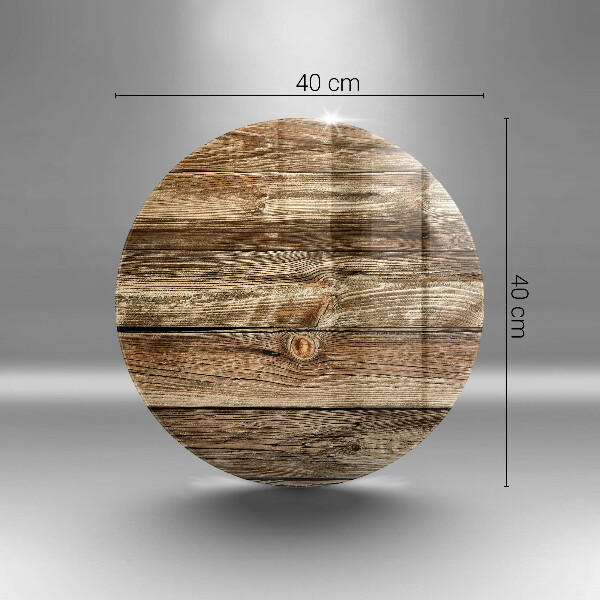 Tábua de cortar de vidro Textura de prancha de madeira