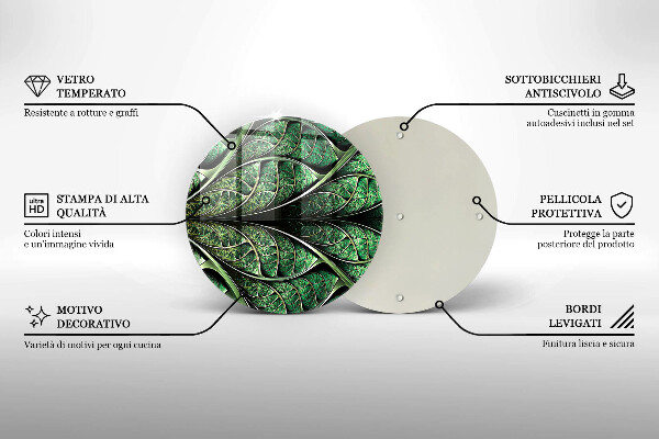 Tábua de cortar alimentos Estrutura das nervuras das folhas
