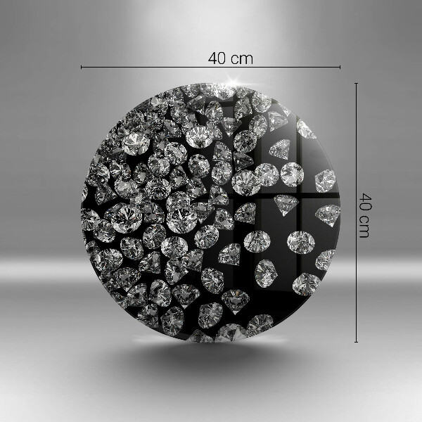 Tábua de corte de vidro Diamantes brilhantes