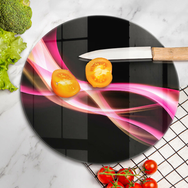 Tábua cozinha Fumaça neon abstrata