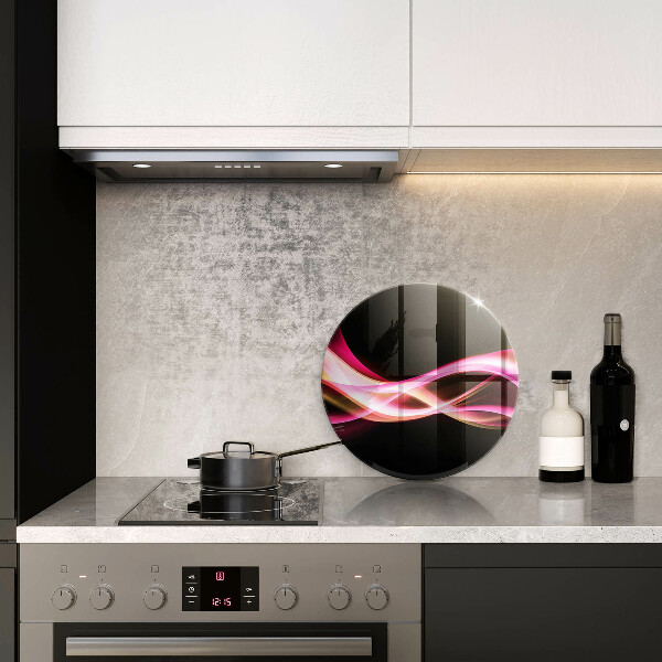 Tábua cozinha Fumaça neon abstrata