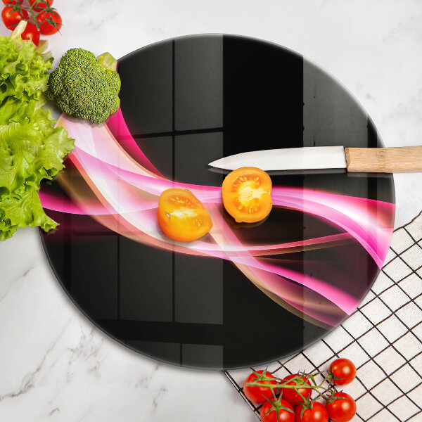 Tábua cozinha Fumaça neon abstrata