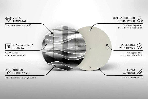 Tábua corte Linhas de fumaça abstratas