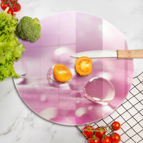 Tábua de cortar alimentos Pétalas de flores de orvalho