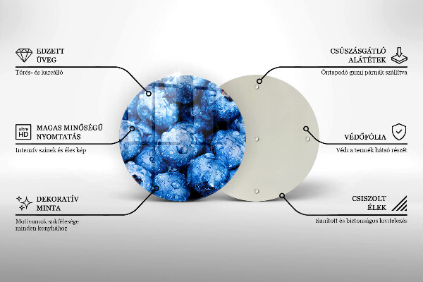Tábua de cortar Mirtilos suculentos
