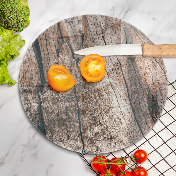 Tábua de corte de vidro Estrutura de madeira