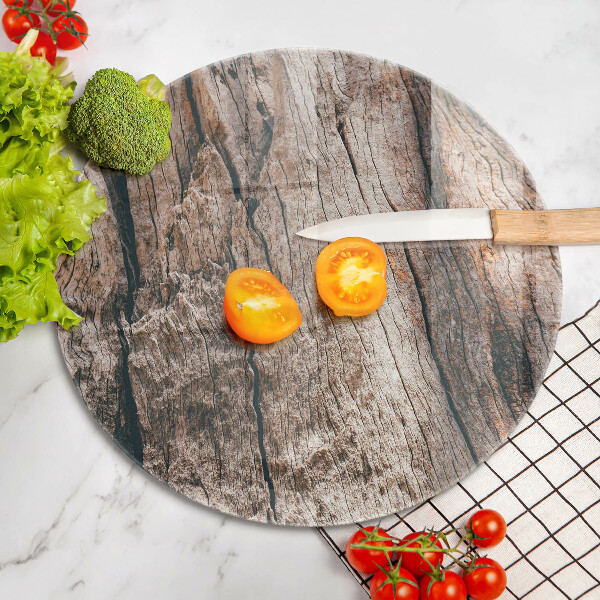 Tábua de corte de vidro Estrutura de madeira