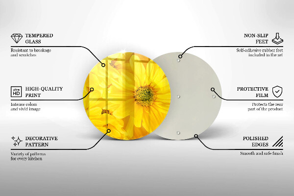 Tábua cozinha Pétalas de flores