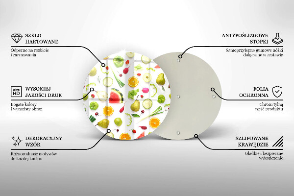 Tábua para corte Padrão de frutas e vegetais