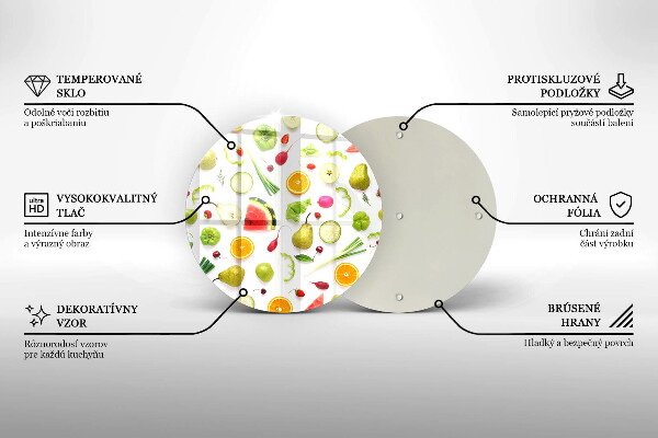Tábua para corte Padrão de frutas e vegetais