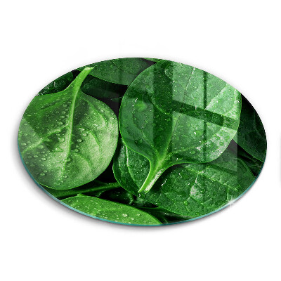 Tábua de cortar alimentos Folhas de manjericão