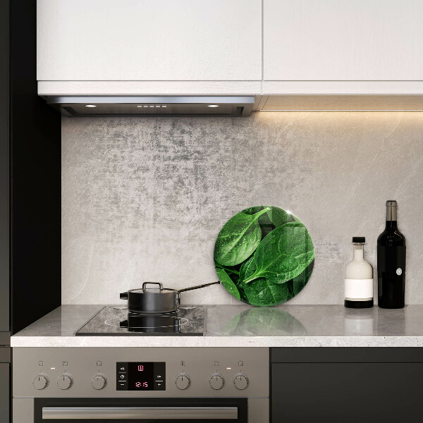 Tábua de cortar alimentos Folhas de manjericão