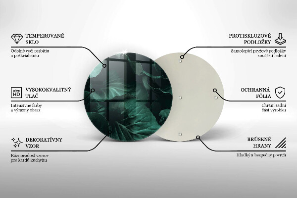 Tábua para cozinha Folhas escuras selvagens