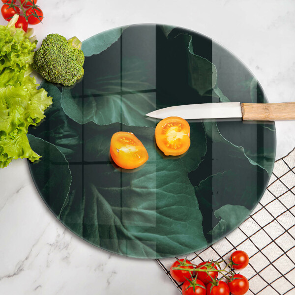 Tábua para cozinha Folhas escuras selvagens