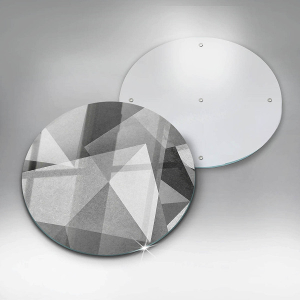 Tábua de vidro Abstração concreta nítida