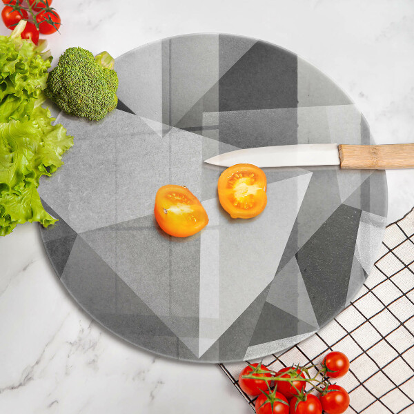 Tábua de vidro Abstração concreta nítida