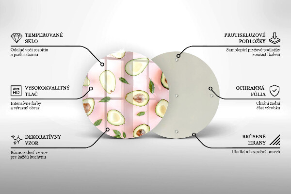 Tábua de cortar Padrão de abacate