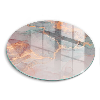 Tábua de cortar alimentos Mármore com ouro