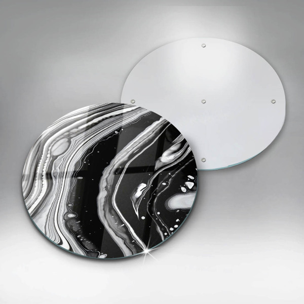 Tábua de cortar de vidro Abstração de tinta