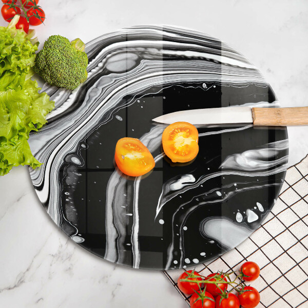 Tábua de cortar de vidro Abstração de tinta