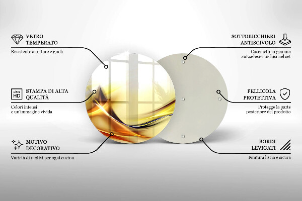 Tábua de cortar Linhas abstratas de luz