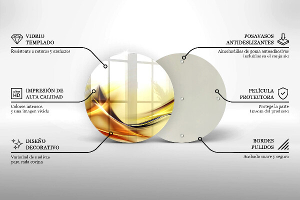 Tábua de cortar Linhas abstratas de luz