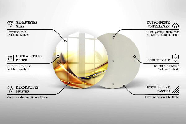 Tábua de cortar Linhas abstratas de luz