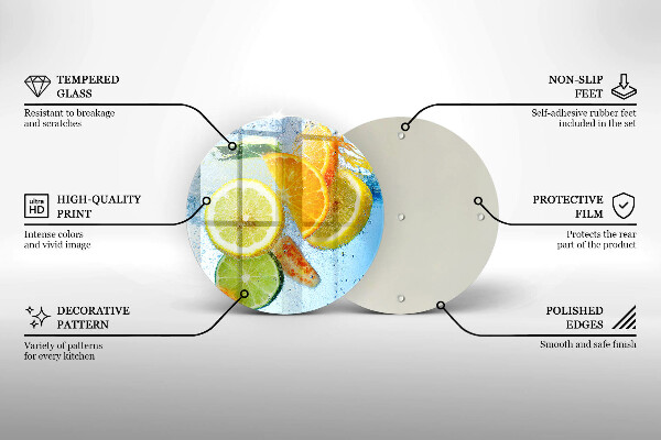 Tábua corte Água cítrica suculenta