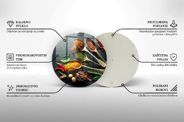 Tábua de cortar Colheres de tempero de cozinha