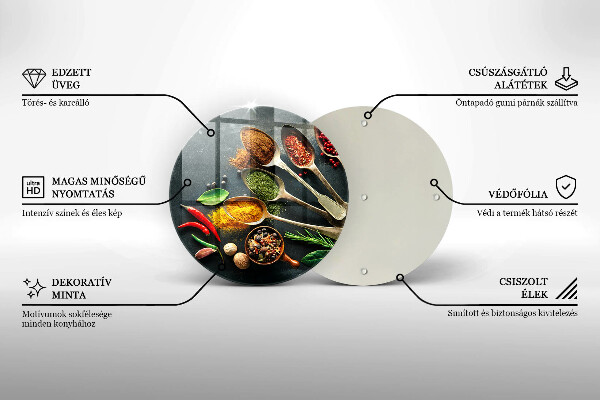 Tábua de cortar Colheres de tempero de cozinha