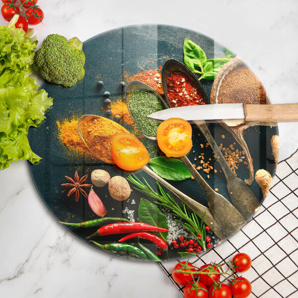 Tábua cozinha Colheres de tempero de cozinha