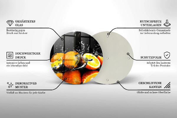Tábua cozinha Fruta laranja suculenta