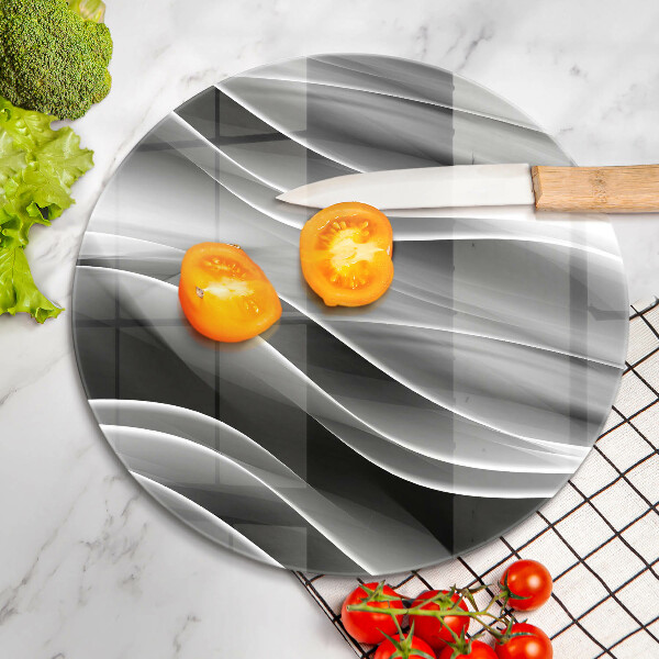 Tábua corte Linhas suaves de abstração