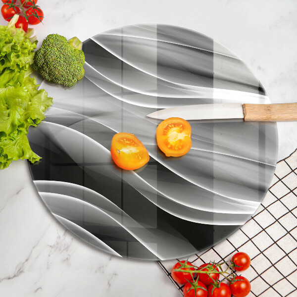 Tábua corte Linhas suaves de abstração