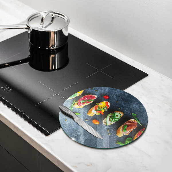 Tábua para cozinha Sanduíches coloridos