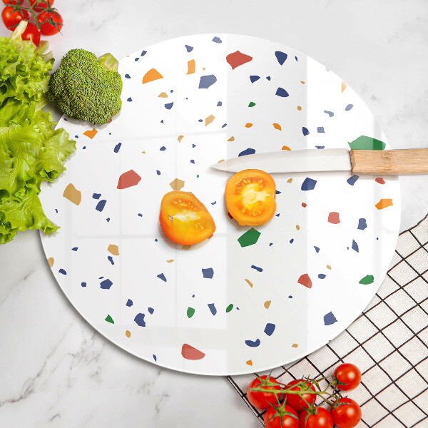 Tábua de cortar de vidro Grés colorido