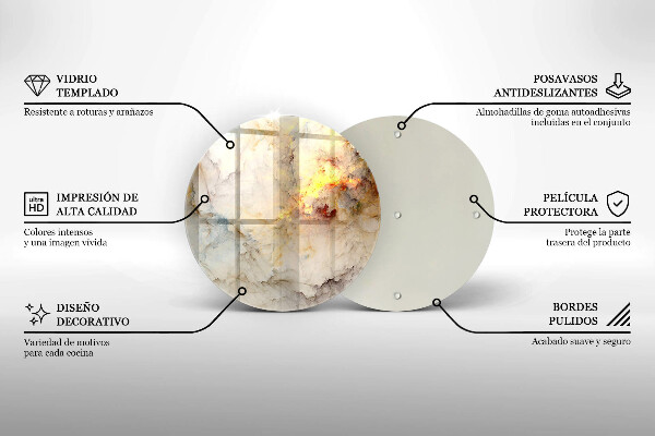Tábua cozinha Textura de mármore com ouro