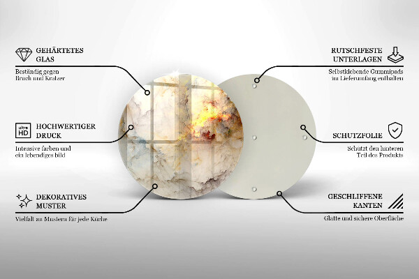 Tábua cozinha Textura de mármore com ouro