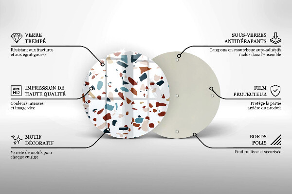 Tábua para cozinha Pedra decorativa