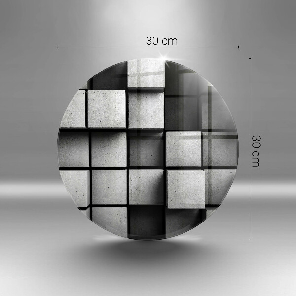 Tábua de corte de vidro Fundo de geometria 3D