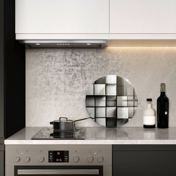 Tábua de corte de vidro Fundo de geometria 3D