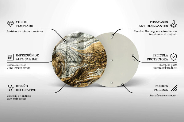 Tábua de corte Abstração rica