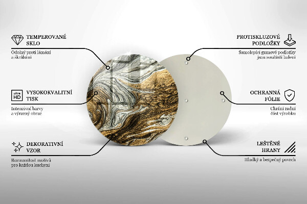 Tábua de corte Abstração rica