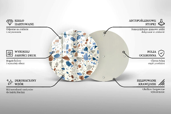 Tábua de cortar Grés decorativo