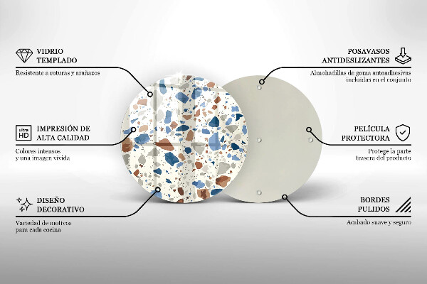 Tábua de cortar Grés decorativo