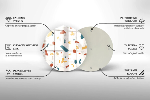 Tábua de corte Grés decorativo